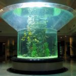 pmma glass aquarium half cylinder perspex malinaw nga tangke sa isda
